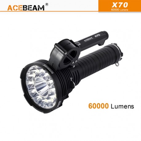 ACEBEAM X70 - Lampe Torche Rechargeable Surpuissante 60000 lumens