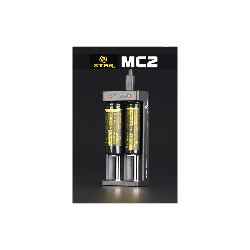 Chargeur Batterie Vape Tunisie - Chargeur Xtar Mc2 18650